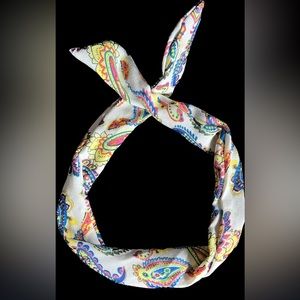 Rainbow Paisley Bendable Headband